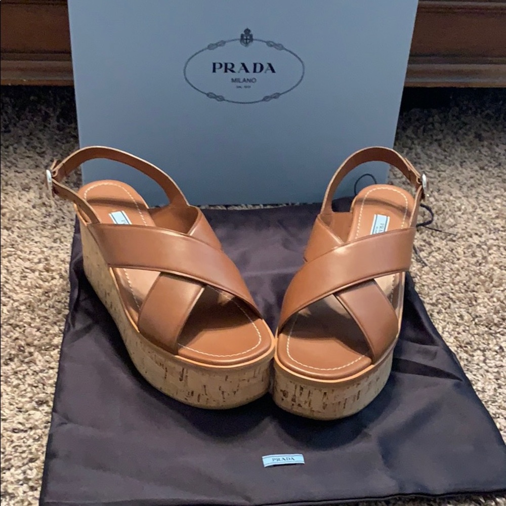 New!!!!!! Original Prada Calzature Donna Wedge!